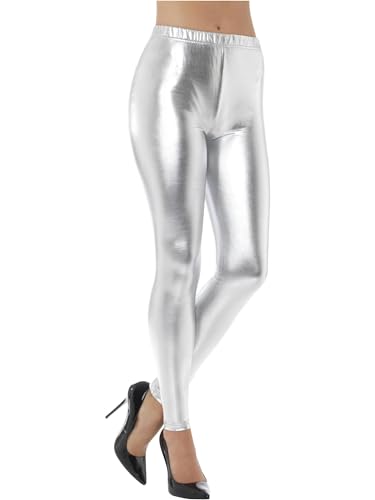 80s Metallic Disco Leggings (L) von Smiffys