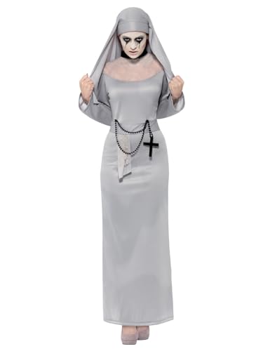 Smiffys Kostüm Gothic-Nonne, Grau, mit Kleid und Kopfteil Smiffys Kostüm Gothic-Nonne, Grau, mit Kleid und Kopfteil von Smiffys