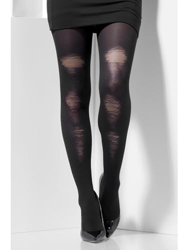 Smiffys Blickdichte Strumpfhose, Schwarz, mit abgenutztem Look Smiffys Blickdichte Strumpfhose, Schwarz, mit abgenutztem Look von Smiffys