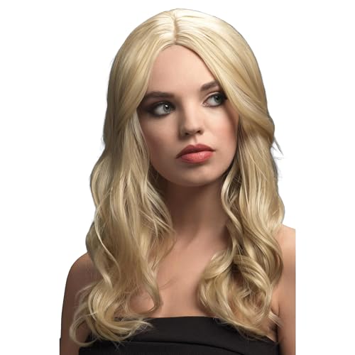 Smiffys Fever Kollektion, Khloe Perücke, Dunkelblond, Lang, Wellig mit Mittelscheitel, 56cm/22in Smiffys Fever Kollektion, Khloe Perücke, Dunkelblond, Lang, Wellig mit Mittelscheitel, 56cm/22in von Smiffys