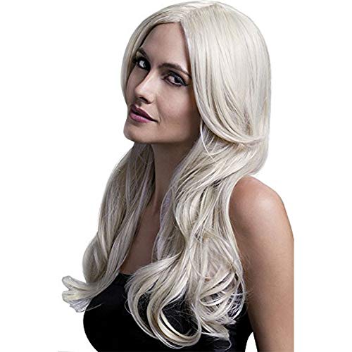 Smiffys Fever Kollektion, Khloe Perücke, Blond, Lang, Wellig mit Mittelscheitel, 56cm/22in Smiffys Fever Kollektion, Khloe Perücke, Blond, Lang, Wellig mit Mittelscheitel, 56cm/22in von Smiffys
