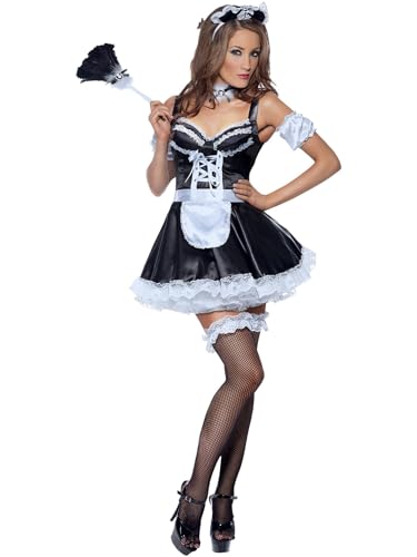 Fever Flirty French Maid Costume (S) von Smiffys