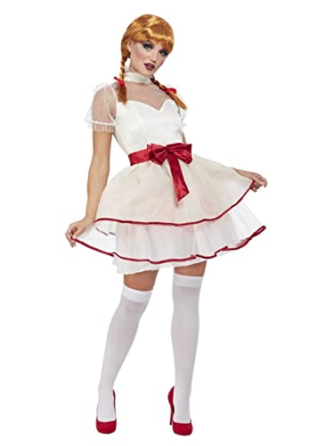 Porcelain Doll Costume, Cream, Dress & Belt, (M) von Smiffys