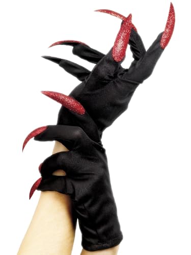 Halloween! Smiffys Handschuhe Halloween, mit Glitzernägeln von Smiffys