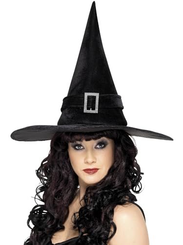 Halloween! Smiffys Hut Hexe, Schwarz, mit Glitzerschnalle Halloween! Smiffys Hut Hexe, Schwarz, mit Glitzerschnalle von Smiffys