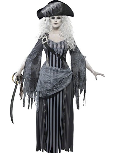 Smiffys, Damen Geisterschiff Prinzessin Kostüm, Kleid und Hut, Größe: S von Smiffys