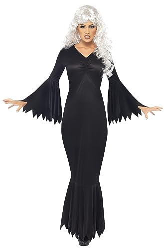 Smiffys Halloween! Kostüm Mitternachtsvamp, Schwarz, mit Gewand, Größe: 36-38 von Smiffys