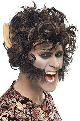 Halloween! Smiffys Perücke Werwolf, Schwarz, mit großen Ohren und Koteletten Halloween! Smiffys Perücke Werwolf, Schwarz, mit großen Ohren und Koteletten von Smiffys