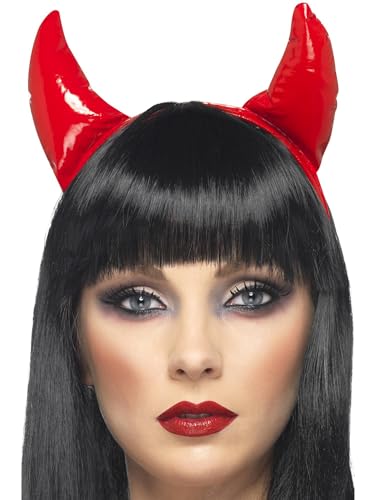 Halloween! Smiffys Stirnband Teufelshörner, Rot von Smiffys