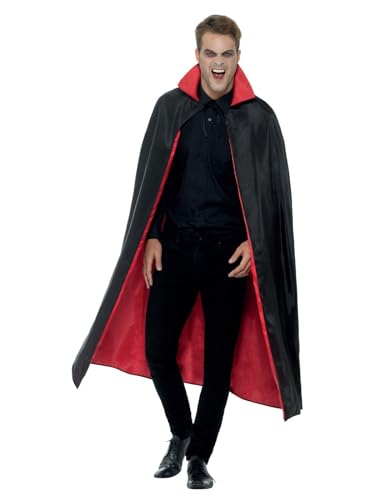 Smiffys Wendbarer Vampirumhang, Schwarz & Rot, 127 cm von Smiffys