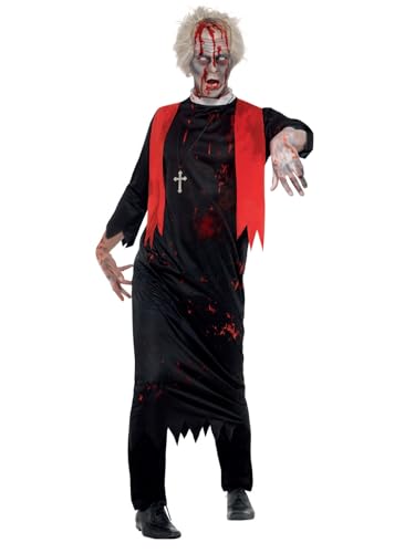 Smiffys Zombie Hohepriester Kostüm, Schwarz, mit Robe & Kreuzanhänger Smiffys Zombie Hohepriester Kostüm, Schwarz, mit Robe & Kreuzanhänger von Smiffys