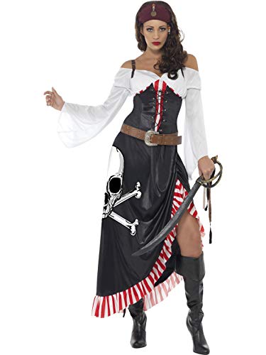 Heißblütige Säbelrasslerin Kostüm Schwarz mit Oberteil Rock und Gürtel, Large Heißblütige Säbelrasslerin Kostüm Schwarz mit Oberteil Rock und Gürtel, Large von Smiffys