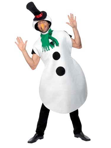 Smiffys Kostüm Schneemann, Weiß, mit Überzieher, Schal, Hut und Karottennase Smiffys Kostüm Schneemann, Weiß, mit Überzieher, Schal, Hut und Karottennase von Smiffys