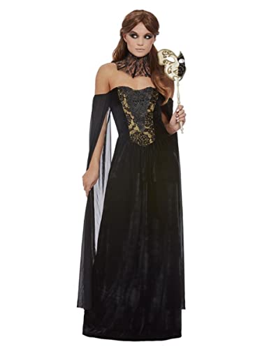 Mistress Plague Costume, Black, Dress & Collar, (L) von Smiffys