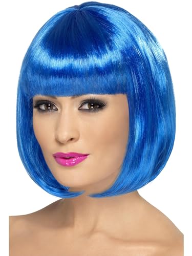 Smiffys Partyrama Perücke, 12 Zoll, Blau, Kurzer Bob mit Pony Smiffys Partyrama Perücke, 12 Zoll, Blau, Kurzer Bob mit Pony von Smiffys