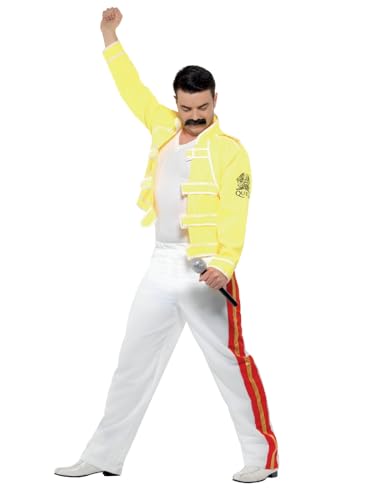 Smiffys Queen Freddie Mercury Kostüm, Gelb, mit Jackett und Hose Smiffys Queen Freddie Mercury Kostüm, Gelb, mit Jackett und Hose von Smiffys