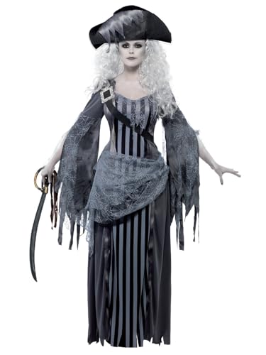 Smiffys, Damen Geisterschiff Prinzessin Kostüm, Kleid und Hut, Größe: S von Smiffys