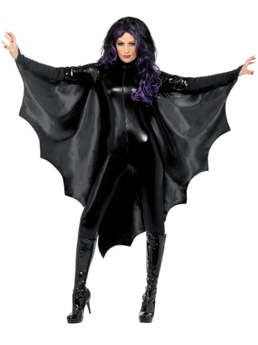 Smiffys Fledermausflugel Vampir, Schwarz, mit Kragen Smiffys Fledermausflugel Vampir, Schwarz, mit Kragen von Smiffys