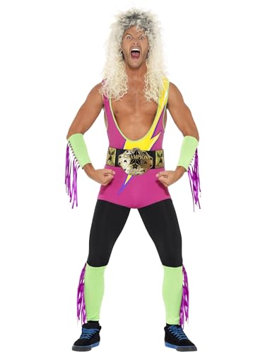 Retro Wrestler Costume (L) von Smiffys