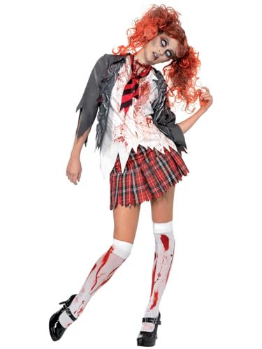 High School Horror Zombie Schoolgirl Costume (S) von Smiffys