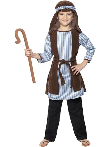 Smiffys Kostüm Schäfer, Blau und Braun, mit Gewand, Kopfteil und EVA-Stab Smiffys Kostüm Schäfer, Blau und Braun, mit Gewand, Kopfteil und EVA-Stab von Smiffys