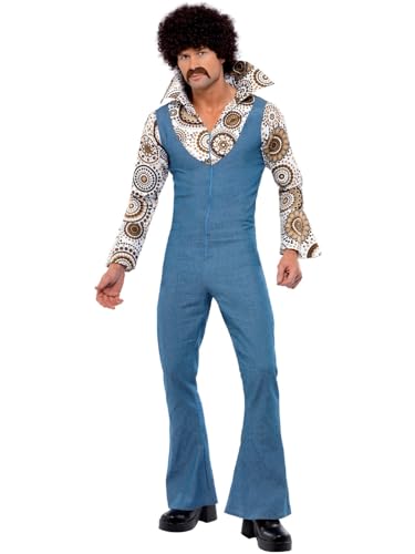 Smiffys Schicker Tänzer Kostüm, Jumpsuit mit angesetztem Mock Hemd Smiffys Schicker Tänzer Kostüm, Jumpsuit mit angesetztem Mock Hemd von Smiffys