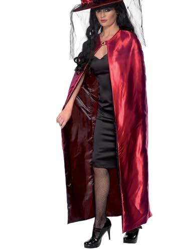 Halloween! Smiffys Wendeumhang, Rot und Schwarz, Deluxe von Smiffys