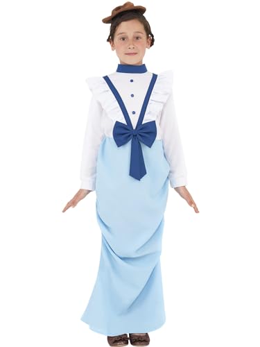 Smiffys Vornehmes viktorianisches Mädchen Kostüm, Blau, mit Kleid und Hut Smiffys Vornehmes viktorianisches Mädchen Kostüm, Blau, mit Kleid und Hut von Smiffys