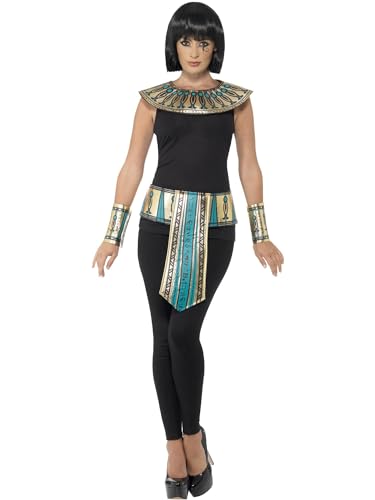 Egyptian Kit, Gold, with Collar, Cuffs & Belt von Smiffys