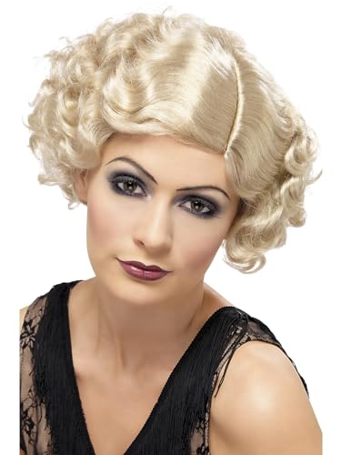Smiffys 20er Flirty Flapper Perücke, Blond, Kurz und wellig Smiffys 20er Flirty Flapper Perücke, Blond, Kurz und wellig von Smiffys