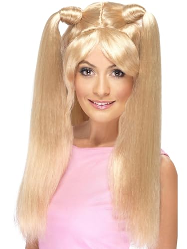 Smiffys Baby Power Perücke, Blond, mit Pferdeschwänzen von Smiffys