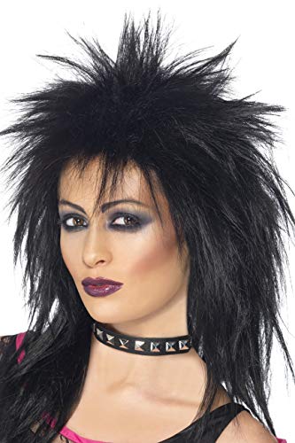 Rock Diva Wig, Black von Smiffys