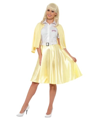 Smiffys Grease Sandy Kostüm, Gelb, mit Rock, vorgetäuschter Strickjacke, Gürtel Haarreif Smiffys Grease Sandy Kostüm, Gelb, mit Rock, vorgetäuschter Strickjacke, Gürtel Haarreif von Smiffys