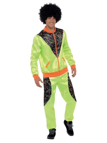Smiffys Retro Trainingsanzug Kostüm, Herren, Neongrü?n, mit Jacke und Hose Smiffys Retro Trainingsanzug Kostüm, Herren, Neongrü?n, mit Jacke und Hose von Smiffys
