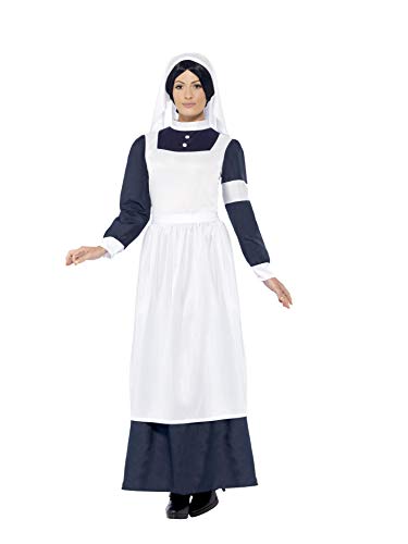 Smiffys Erster Weltkrieg Krankenschwester Kostüm, mit Kleid und Kopfbedeckung von Smiffys