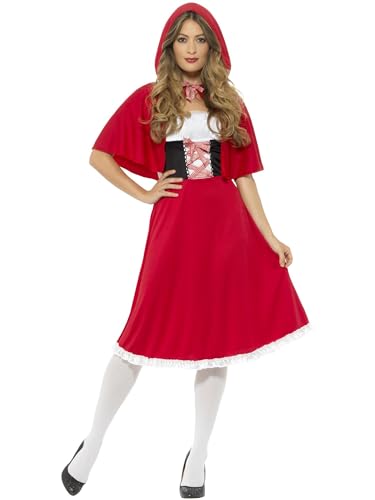 Smiffys Rotkäppchen-Kostüm, Rot, mit langem Kleid und Kapuze Smiffys Rotkäppchen-Kostüm, Rot, mit langem Kleid und Kapuze von Smiffys