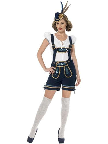 Smiffys Bayrisches Kostüm Deluxe, Blau, mit Lederhose und Oberteil Smiffys Bayrisches Kostüm Deluxe, Blau, mit Lederhose und Oberteil von Smiffys