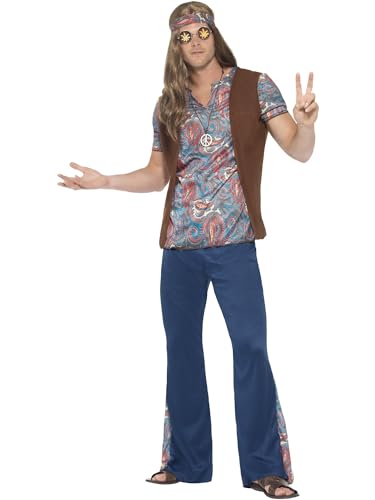 Smiffys Orion Hippie Kostüm, Mehrfarbig, mit Oberteil, Hose, Kopftuch & Anhänger Smiffys Orion Hippie Kostüm, Mehrfarbig, mit Oberteil, Hose, Kopftuch & Anhänger von Smiffys