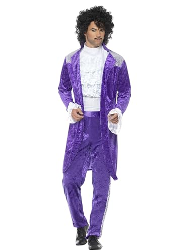 80s Purple Musician Costume (M) von Smiffys