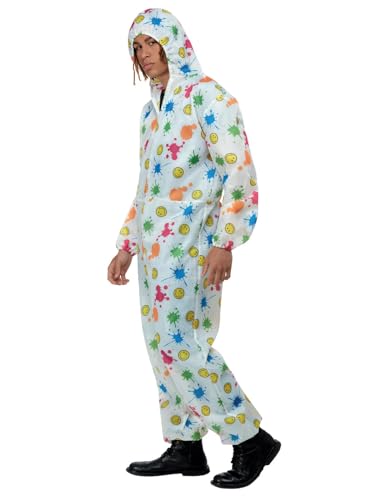 Smiffys Smiley-Overall, Weiß Smiffys Smiley-Overall, Weiß von Smiffys