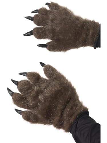 Halloween! Smiffys Haarige Monsterhände, Braun von Smiffys