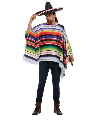 Smiffys Poncho, Mehrfarbig von Smiffys