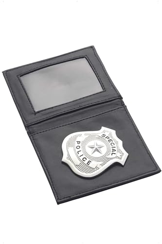 Polizeiabzeichen Silber in Etui, One Size von Smiffys