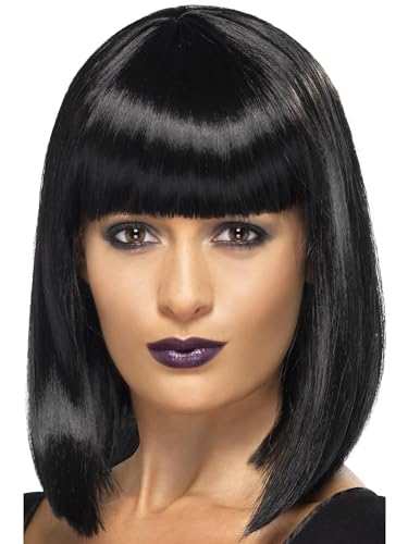 Smiffys R'n'B Star Wig, Schwarz, Gerade von Smiffys