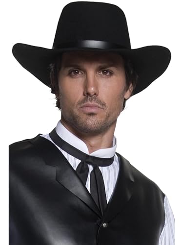 Authentische Western Kollektion Revolverheld Hut Schwarz Breitkrempig, One Size Authentische Western Kollektion Revolverheld Hut Schwarz Breitkrempig, One Size von Smiffys