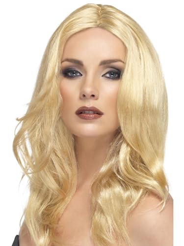 Smiffys Superstar Perücke, Blond, Lang, Wellig, mit Scheitel bis auf Kopfhaut Smiffys Superstar Perücke, Blond, Lang, Wellig, mit Scheitel bis auf Kopfhaut von Smiffys