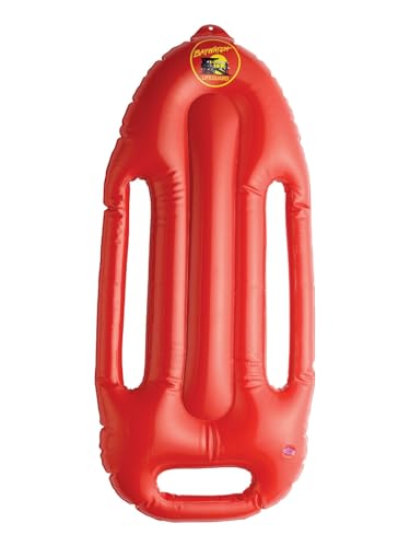 Baywatch Inflatable Float, Red, with Strap & Logo, 70cm von Smiffys