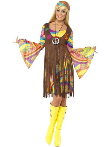 Smiffys 60er Schicke Lady, mit Kleid, gedruckter Weste und Stirnband, Größe S Smiffys 60er Schicke Lady, mit Kleid, gedruckter Weste und Stirnband, Größe S von Smiffys