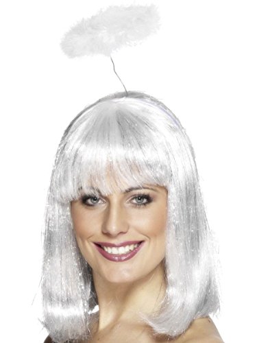 Smiffys Damen Engel Heiligenschein, One Size, Weiß, 21026 von Smiffys