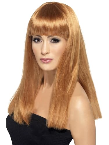 Smiffys Glamourama Perücke, Kastanienbraun, Lang, Glatt mit Pony Smiffys Glamourama Perücke, Kastanienbraun, Lang, Glatt mit Pony von Smiffys